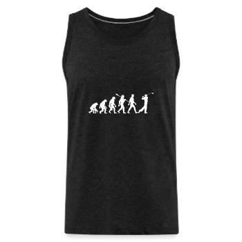 Evolution Golf - Golfspieler - Männer Premium Bio Tank Top - Anthrazit - Vorne - Alexander (188cm)
