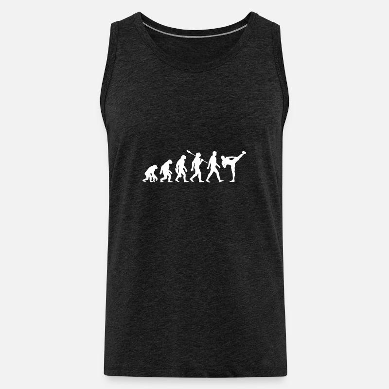 Evolution - MMA - Kampfsport - Männer Premium Bio Tank Top - Anthrazit