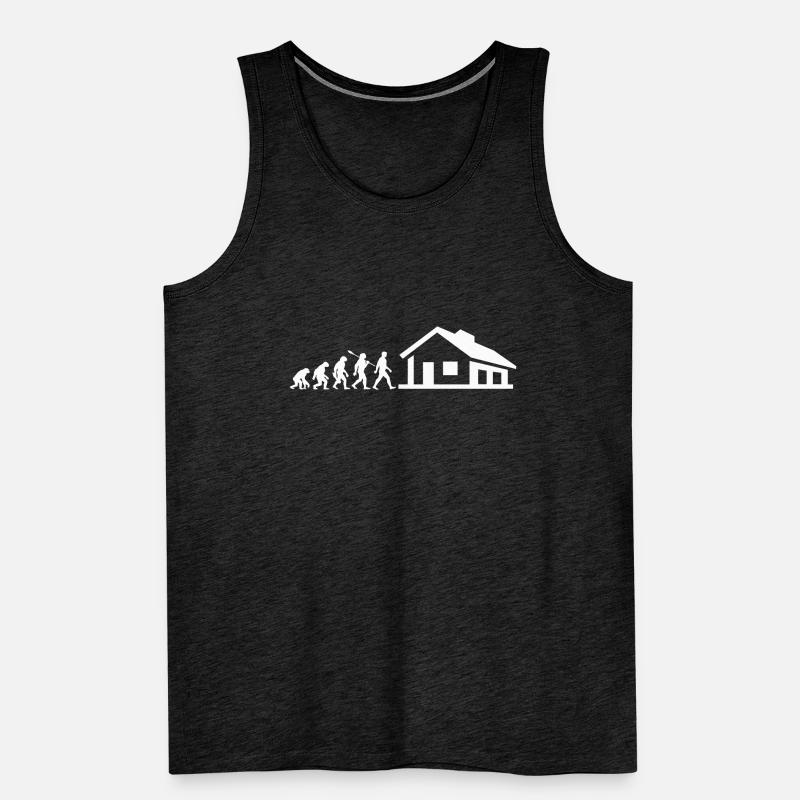 Evolution - Bauherr - Haus - bauen - EFH Männer Premium Bio Tank Top