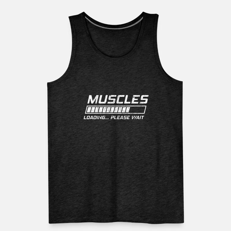 Muscles loading Men's Premium Organic Tank Top