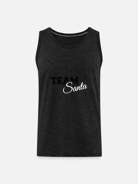 Team Santa - Männer Premium Bio Tank Top - Anthrazit