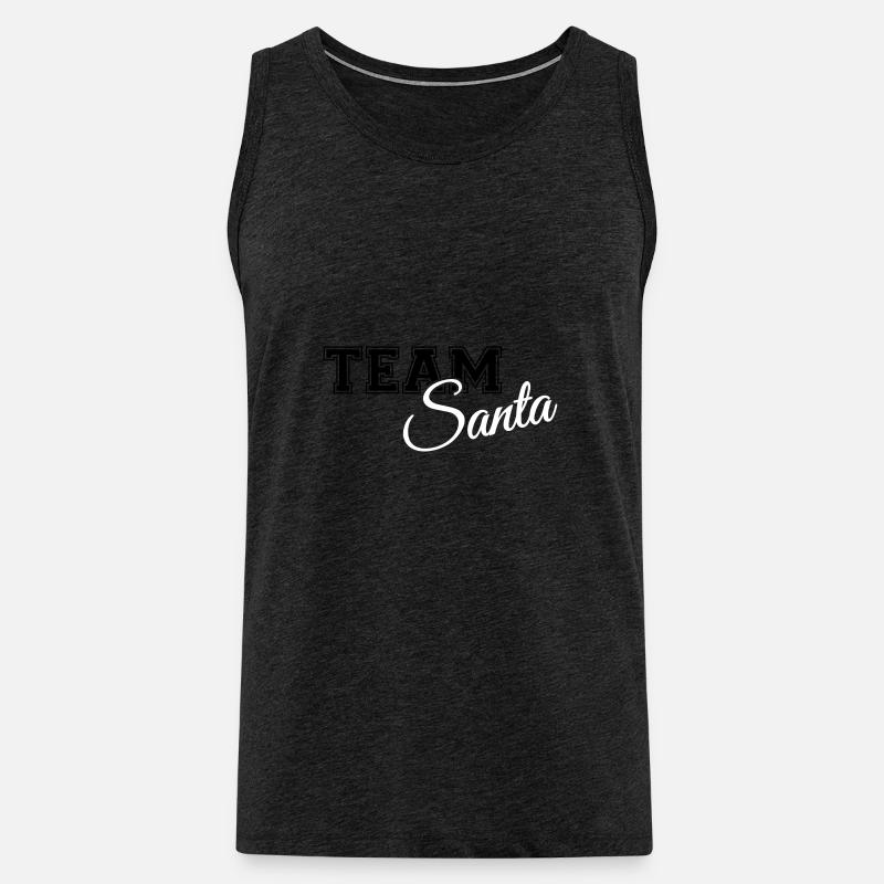 Team Santa - Männer Premium Bio Tank Top - Anthrazit