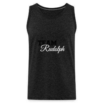 Team Rudolph - Männer Premium Bio Tank Top - Anthrazit - Vorne - AI Model Male 185 dark (185cm)