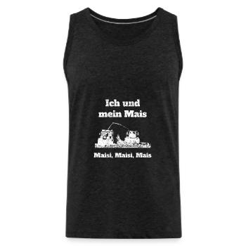 Ich und mein Mais häckseln Landwirt Landwirtschaft - Männer Premium Bio Tank Top - Anthrazit - Vorne - AI Model Male 185 dark (185cm)