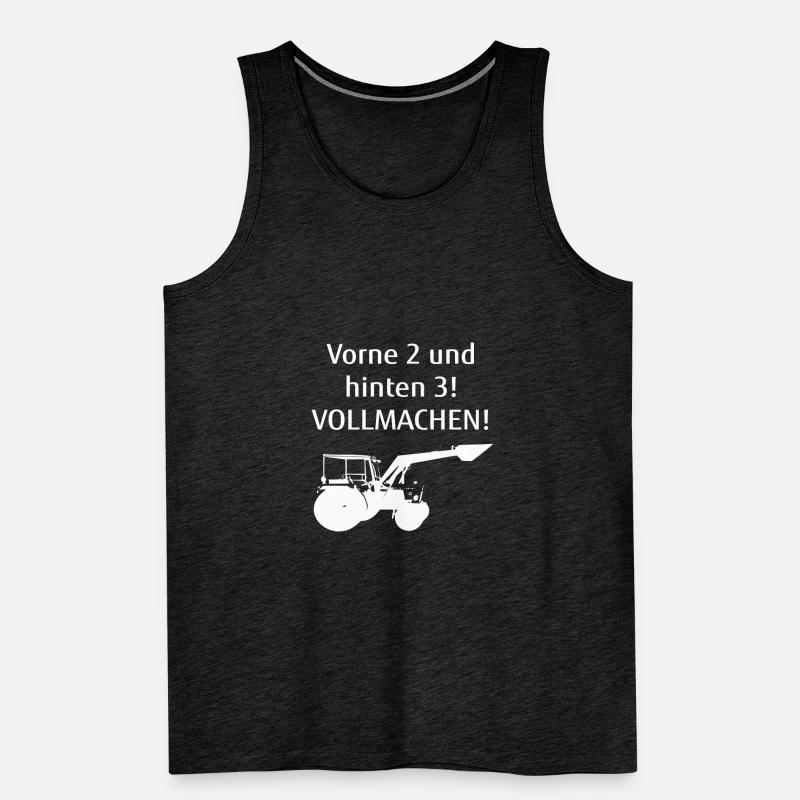 Front 2 and rear 3! Fill up! Farmer Hermann Men's Premium Organic Tank Top