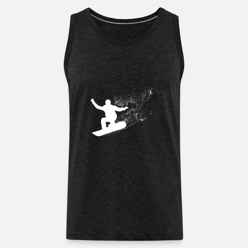 Snowboard, Halfpipe, Wintersport, Skiurlaub - Männer Premium Bio Tank Top - Anthrazit