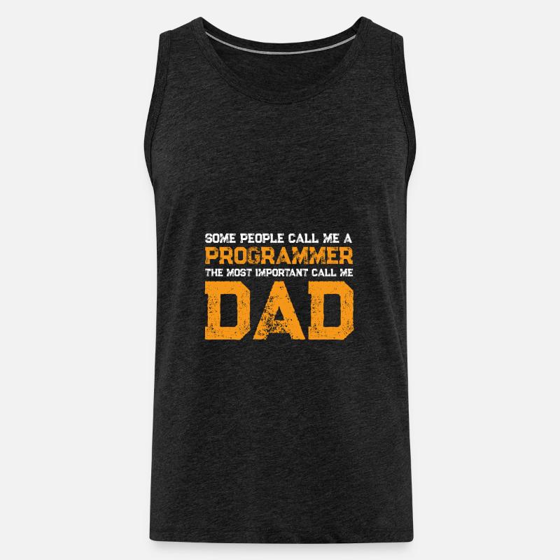Programmer Dad - Männer Premium Bio Tank Top - Anthrazit