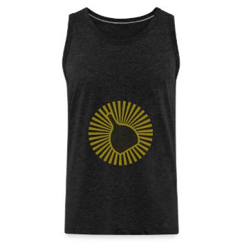 Bocksbeutel Beams - Männer Premium Bio Tank Top - Anthrazit - Vorne - AI Model Male 185 dark (185cm)