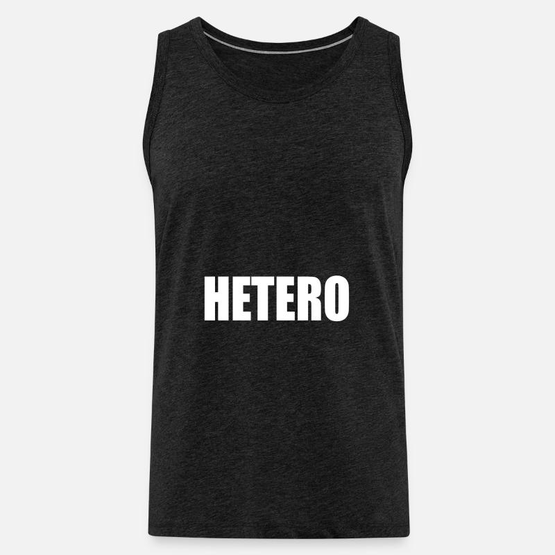 Hetero Geschenkidee - Männer Premium Bio Tank Top - Anthrazit