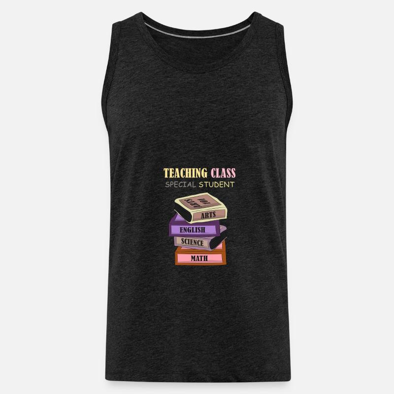 TEACHING CLASS - Männer Premium Bio Tank Top - Anthrazit