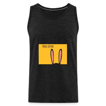 Frohe Ostern - Männer Premium Bio Tank Top - Anthrazit - Vorne - AI Model Male 185 dark (185cm)