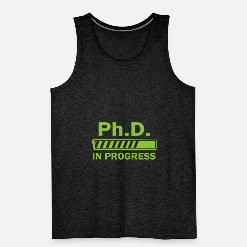 Phd in progress Abschluss Geschenk Männer Premium Bio Tank Top