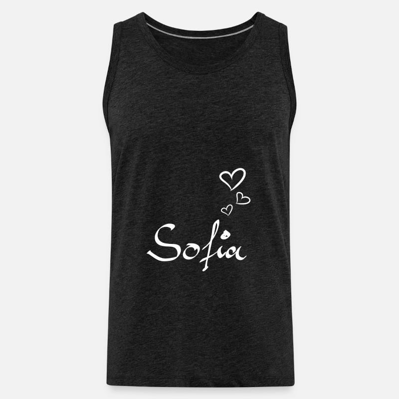Sofia - Männer Premium Bio Tank Top - Anthrazit