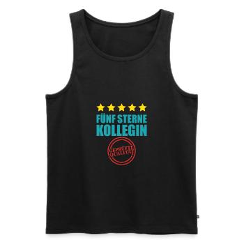 Fünf sterne kollegin Abschied Arbeit Geschenk - Männer Premium Bio Tank Top - Anthrazit - Vorne - AI Model Male 185 dark (185cm)