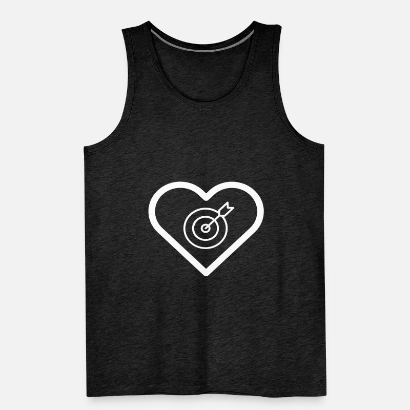 Coeur Fléchettes Fléchettes Fléchettes Fléchettes Fléchettes Fléchettes Fléchettes Débardeur bio Premium Homme