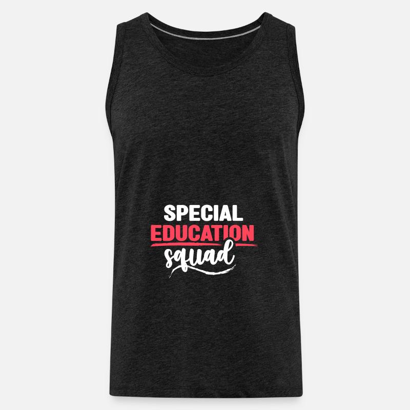 Special education squad - Männer Premium Bio Tank Top - Anthrazit