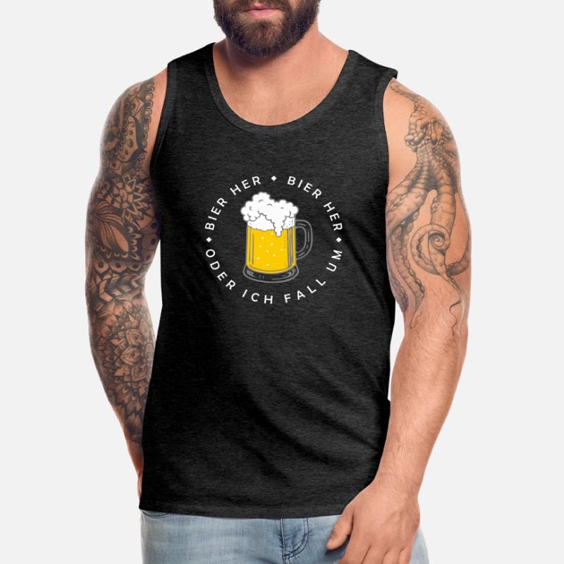 Bees here - Oder ich fall um! Men's Premium Organic Tank Top