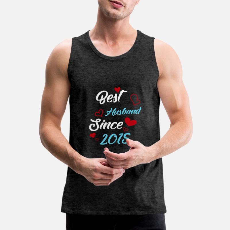Bester Ehemann seit 2015 Hochzeit Männer Premium Bio Tank Top