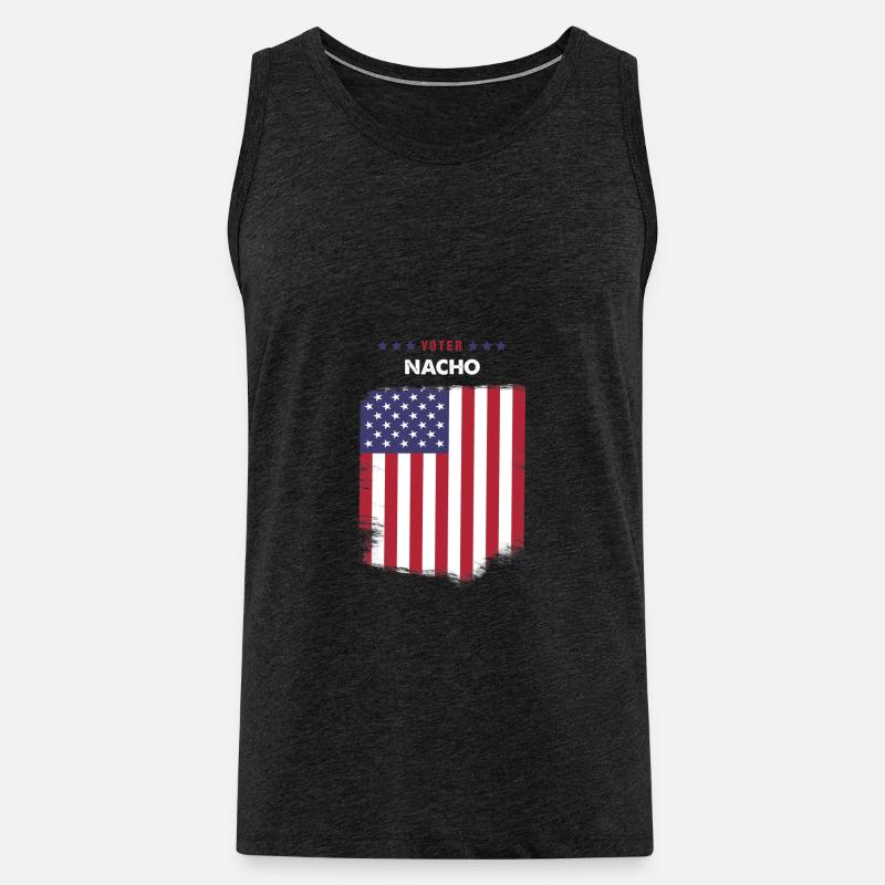 Wähler Nacho - Männer Premium Bio Tank Top - Anthrazit