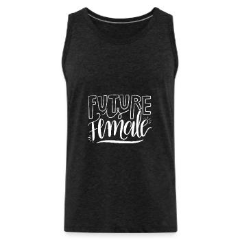 Feminismus Spruch Geschenk Vintage Emanzipation - Männer Premium Bio Tank Top - Anthrazit - Vorne - AI Model Male 185 dark (185cm)