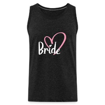Bride - Men's Premium Organic Tank Top - charcoal grey - Front - Alexander (188cm)