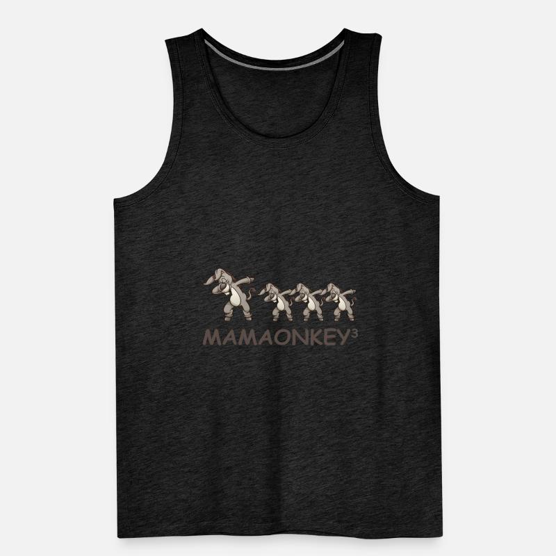 Schwanger werdene Mutter Drillinge Esel Männer Premium Bio Tank Top