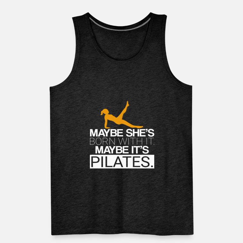 Maybe It's Pilates Workout Pilates Instructor Gift Männer Premium Bio Tank Top