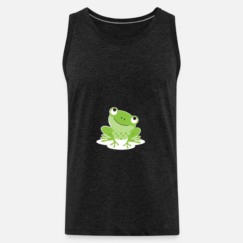 Frosch - Männer Premium Bio Tank Top - Anthrazit
