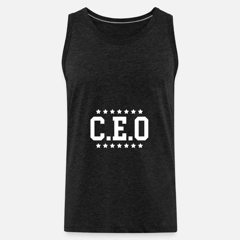 Boss Chef CEO Geschenk - Männer Premium Bio Tank Top - Anthrazit
