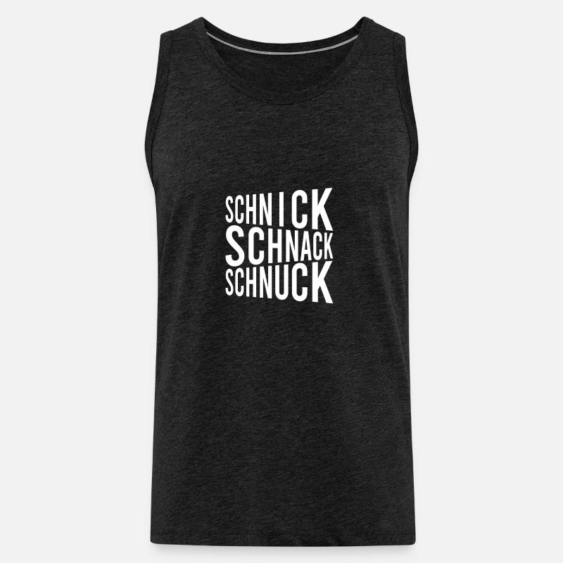 Schnick Schnack Schnuck - Männer Premium Bio Tank Top - Anthrazit