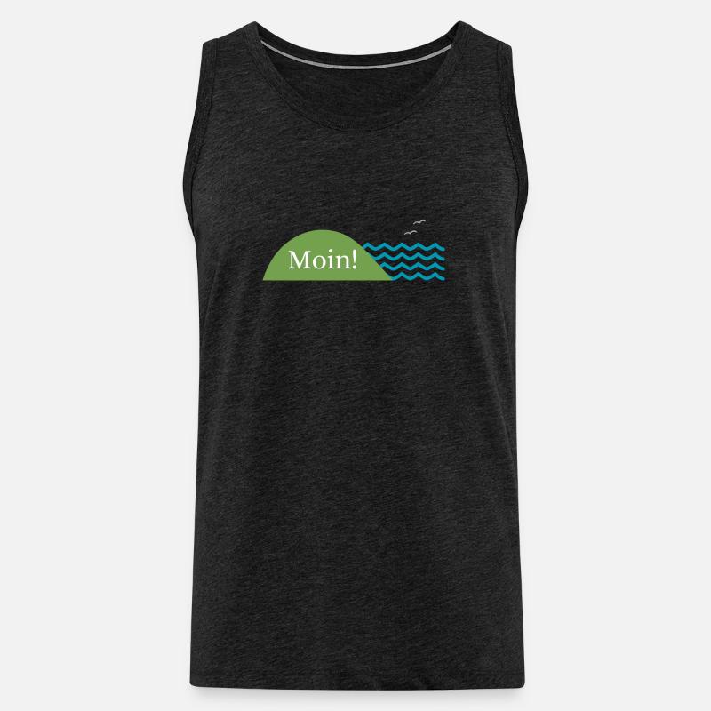 Moin! - Männer Premium Bio Tank Top - Anthrazit
