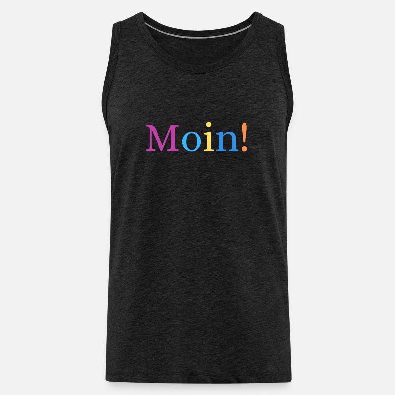 Moin! - Männer Premium Bio Tank Top - Anthrazit