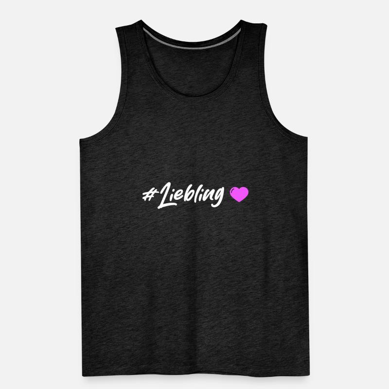 Liebling Herz Männer Premium Bio Tank Top
