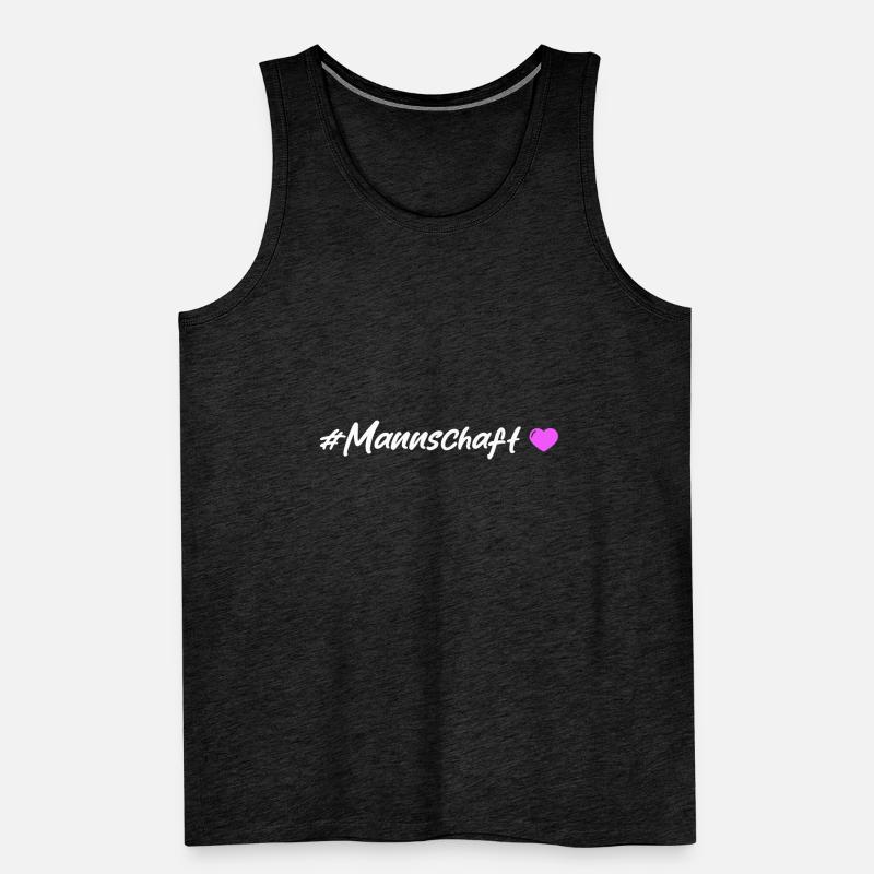 Mannschaft Herz Männer Premium Bio Tank Top