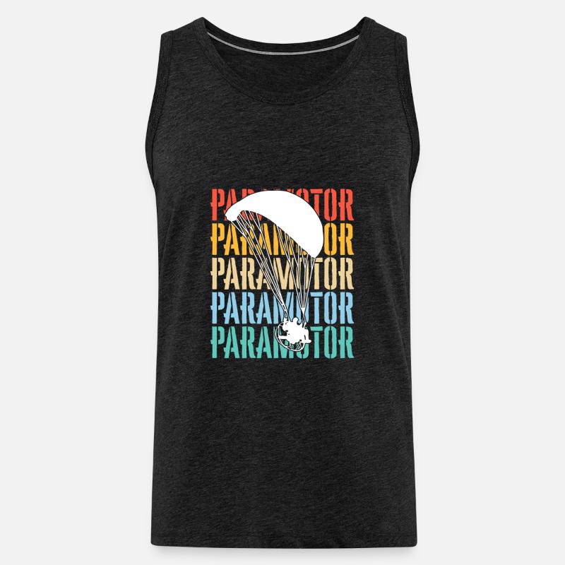 Paramotoring Paramotor - Männer Premium Bio Tank Top - Anthrazit