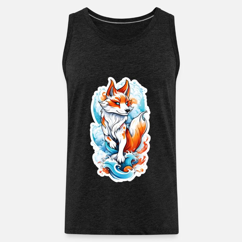 Fuchs - Männer Premium Bio Tank Top - Anthrazit