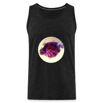 Purple Earth - Männer Premium Bio Tank Top - Anthrazit - Vorne - Alexander (188cm)