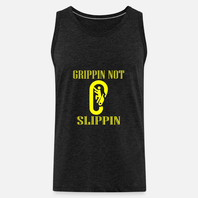 bouldering - Männer Premium Bio Tank Top - Anthrazit