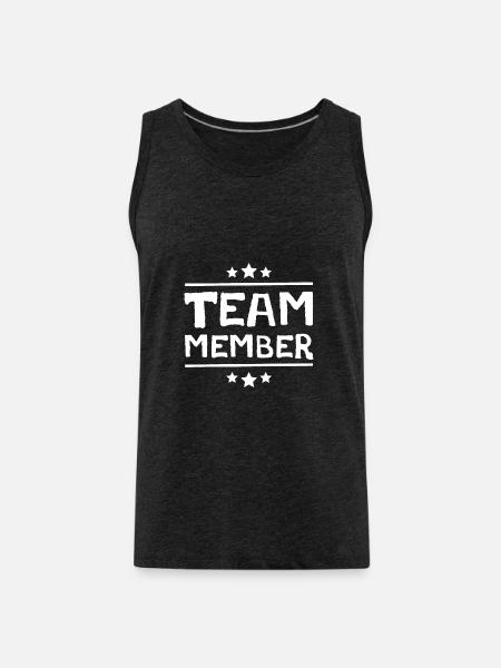 Team Mitglied - Männer Premium Bio Tank Top - Anthrazit