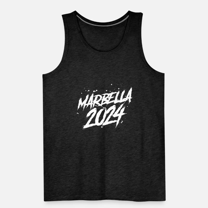 Marbella 2024 Urlaub Team Männer Premium Bio Tank Top