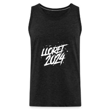 Lloret De Mar 2024 Urlaub Team - Männer Premium Bio Tank Top - Anthrazit - Vorne - AI Model Male 185 dark (185cm)