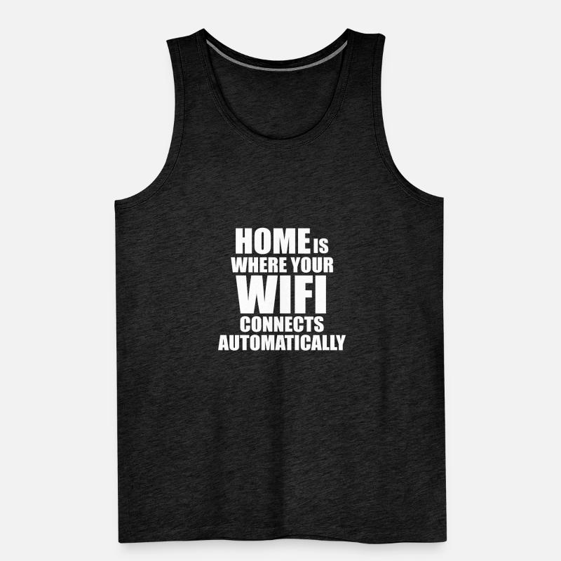 Linux Unix Wifi Coding Admin Dire drôle Débardeur bio Premium Homme