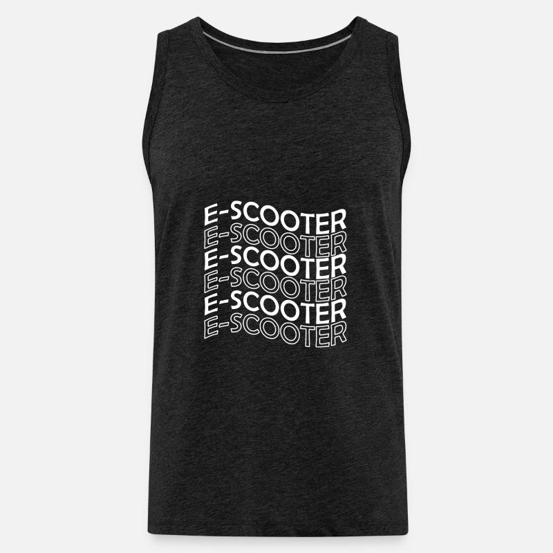 E-Scooter E-Roller Scooter - Männer Premium Bio Tank Top - Anthrazit