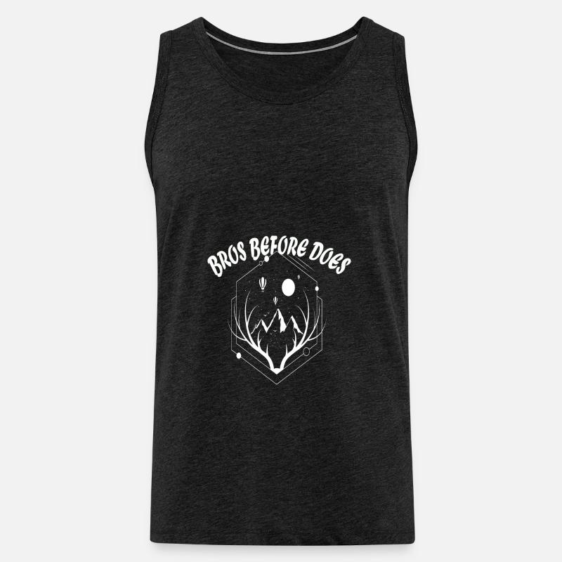 Bros Before Does - Männer Premium Bio Tank Top - Anthrazit