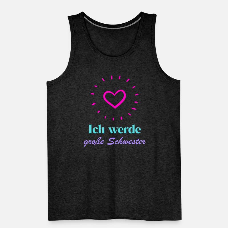 Ich werde große Schwester von einer Schwester Männer Premium Bio Tank Top