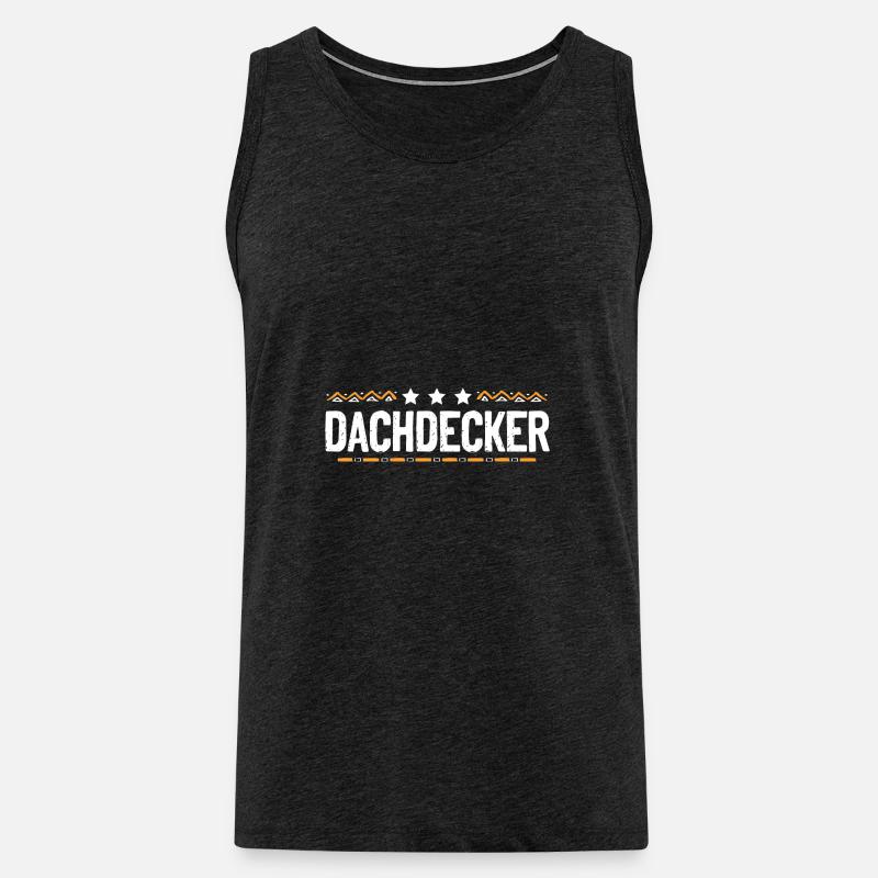 Dachdecker Beruf - Männer Premium Bio Tank Top - Anthrazit