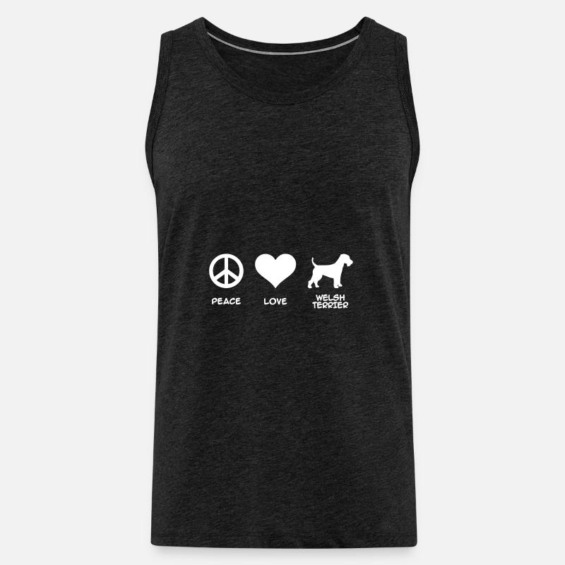 Welsh Terrier - Débardeur bio Premium Homme - charbon