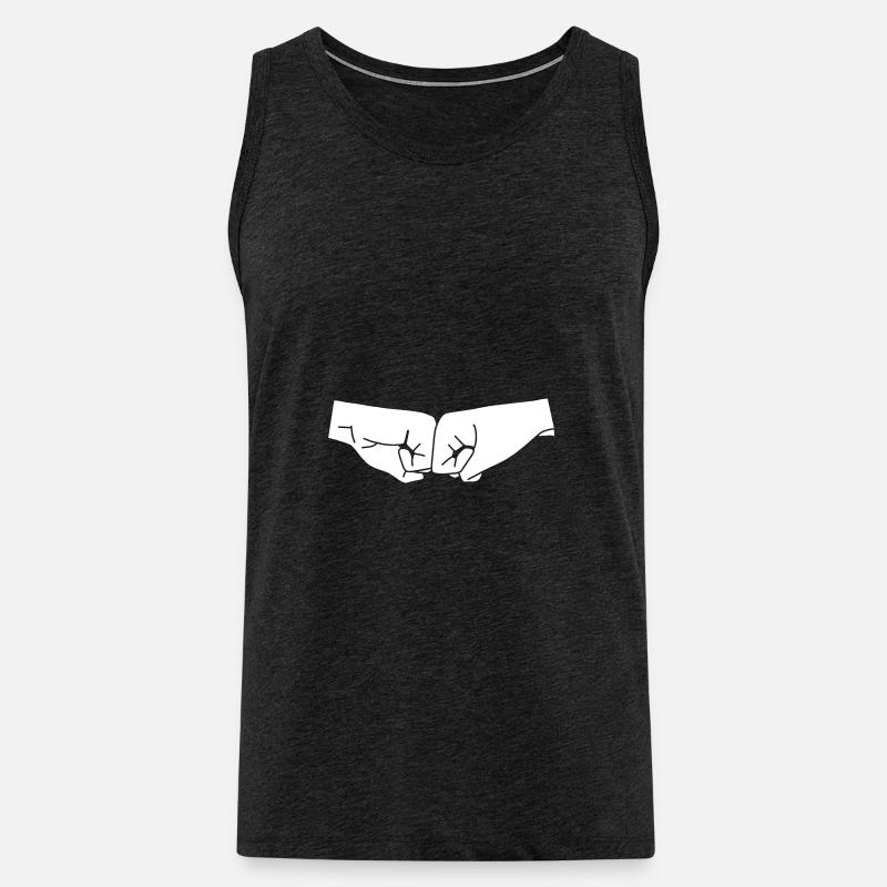 Faust - Männer Premium Bio Tank Top - Anthrazit