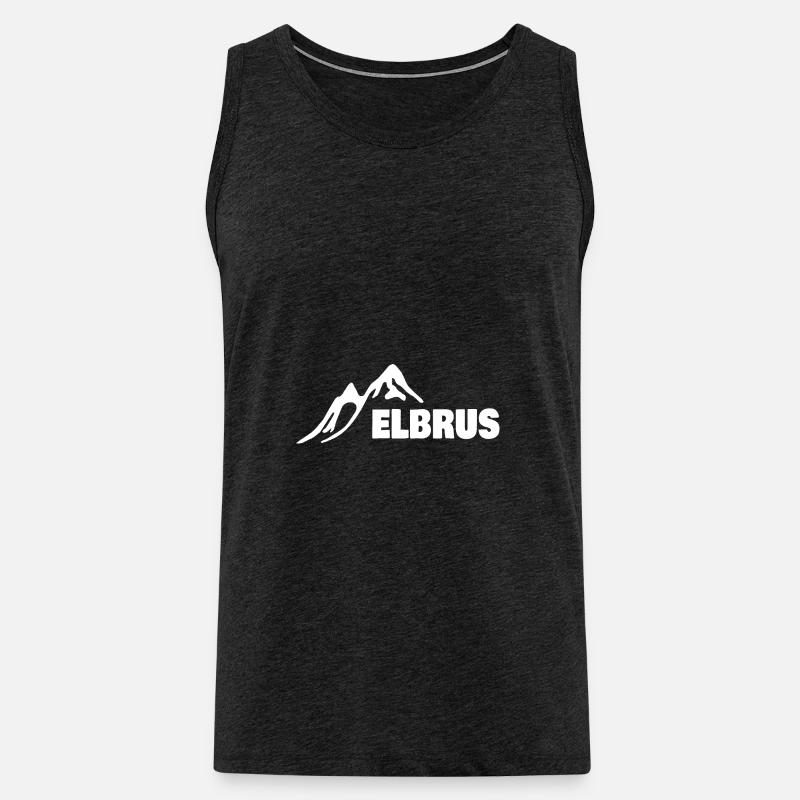 Elbrus - Männer Premium Bio Tank Top - Anthrazit