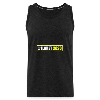 Lloret De Mar 2023 - Männer Premium Bio Tank Top - Anthrazit - Vorne - AI Model Male 185 dark (185cm)